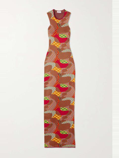 PUCCI Jacquard-knit maxi dress