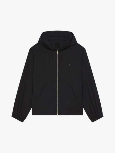 Givenchy ZIPPED HOODIE IN WOOL WITH 4G DETAIL