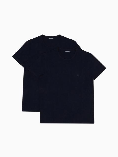 EMPORIO ARMANI Two-pack of regular-fit, pure cotton underwear T-shirts