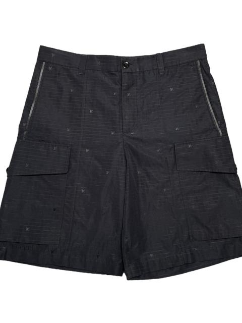 Louis Vuitton Technical Grid Cargo Shorts "Black" 1ABJI9