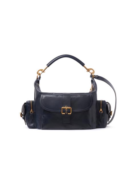 Chloé Large Leather Camera Shoulder Bag blue