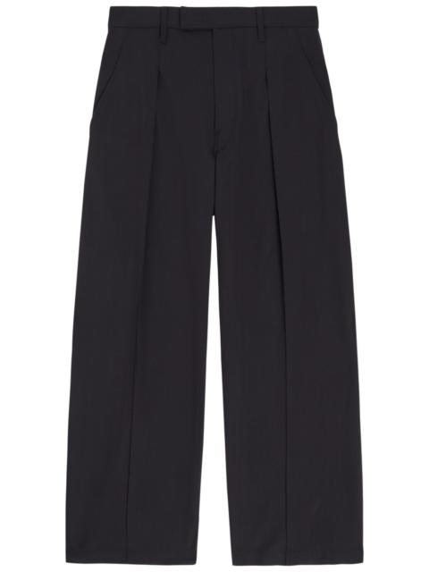 Lemaire Lemaire Wide-leg Pleated Cotton Trousers