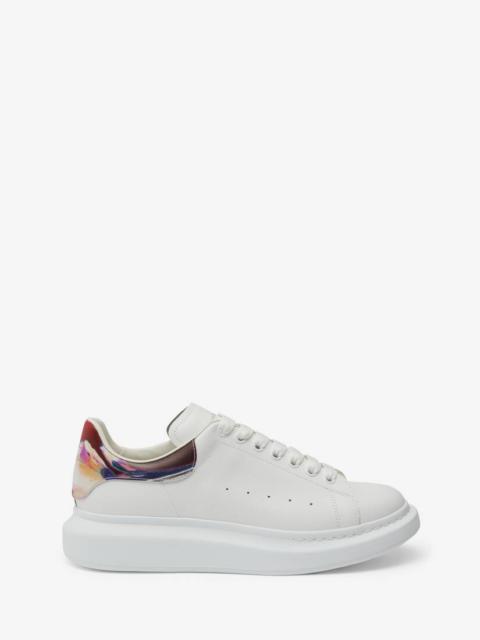 Alexander McQueen Men's Oversized Sneaker in White/multicolor