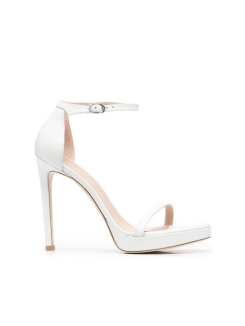 Stuart Weitzman 137mm stiletto leather sandals