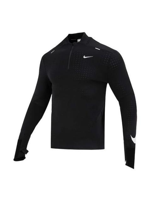 Nike Therma FIT Repel Element Long Sleeves Tee 'Black Red' FD4064-010