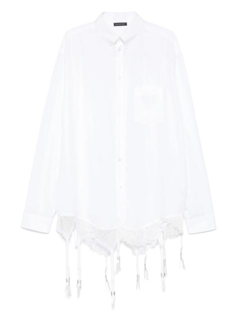 BALENCIAGA Lace-trim Shirt