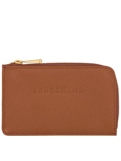 Le Foulonné Card holder Caramel - Leather