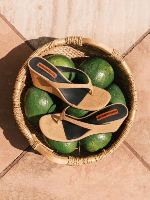 SIMONMILLER Soleil Wedge In Dark Natural