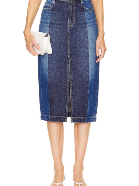 GRLFRND Robin Seamed Tonal Midi Skirt