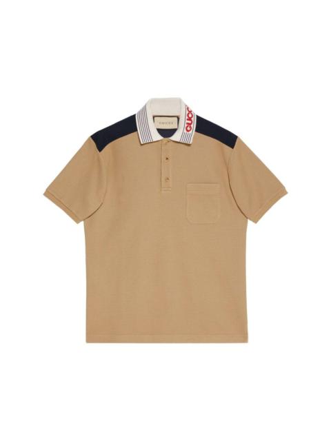 GUCCI 코튼 jersey 폴로 셔츠
