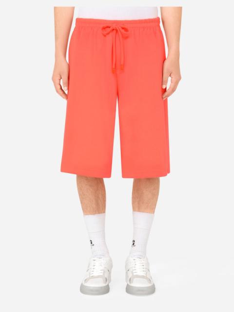 Dolce & Gabbana Jersey jogging shorts with DG logo