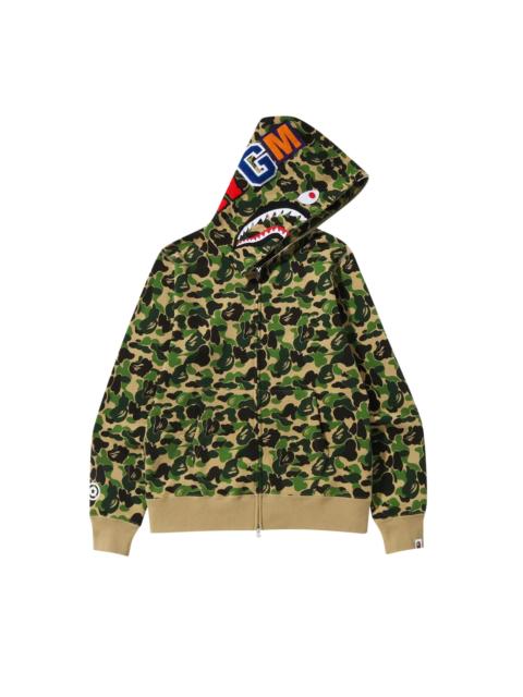 A BATHING APE® 바륨 ABC Camo Shark 전체 Zip 후드 녹색 이름 *