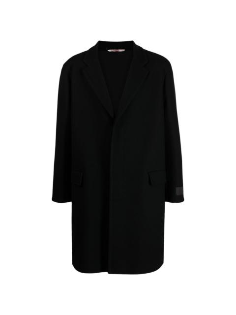 Valentino single-breasted wool-blend coat