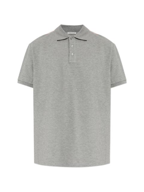 Moncler shoulder stripe polo shirt