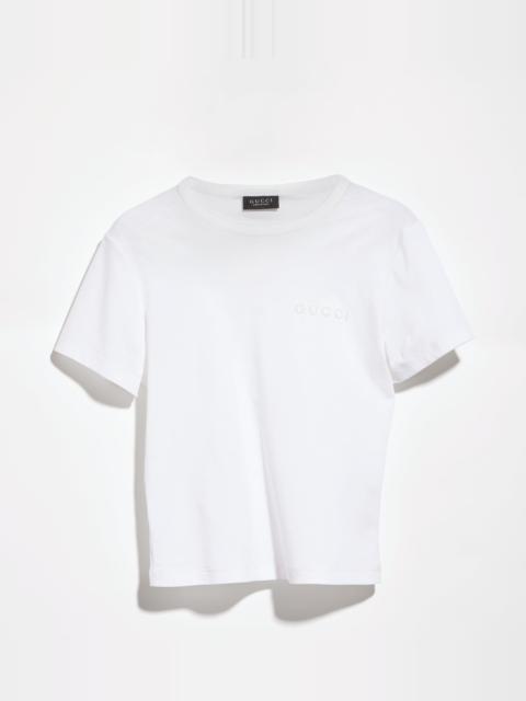 GUCCI Cotton jersey T-shirt with embroidery