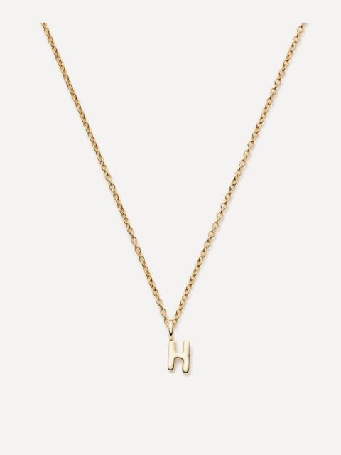 MISSOMA 14ct Gold Fine Initial Mini H Pendant Necklace