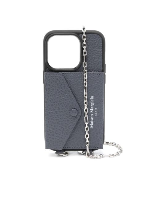 Maison Margiela logo-print iPhone 14 Pro case