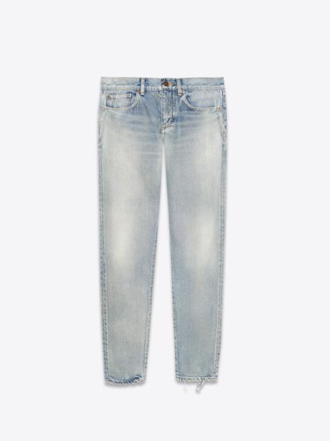 SAINT LAURENT boyfriend jeans in 80's vintage blue denim