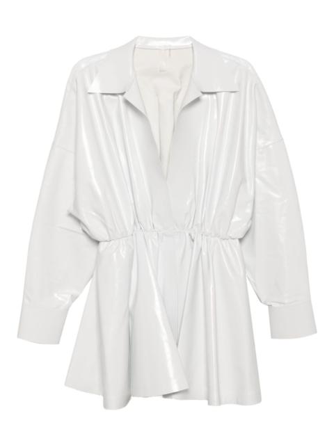 NORMA KAMALI shirt flared mini dress