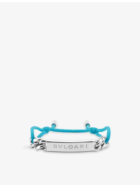 BVLGARI Bvlgari Bvlgari Engraved Gold-Plated Brass String Bracelet