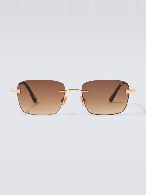 TOM FORD Jake square sunglasses