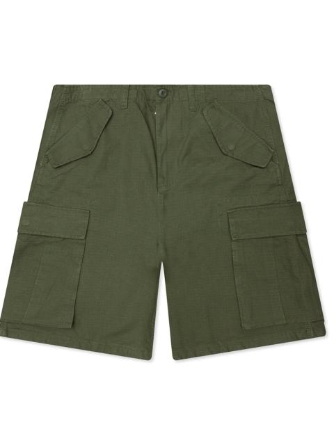 Stüssy CARGO RIPSTOP SHORT - OLIVE GREEN