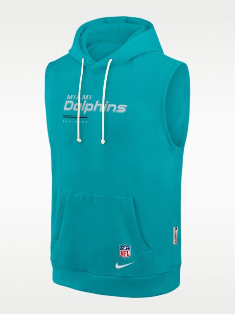 Nike Miami Dolphins Sideline Men's Nike Dri-FIT NFL Sleeveless Pullover Hoodie