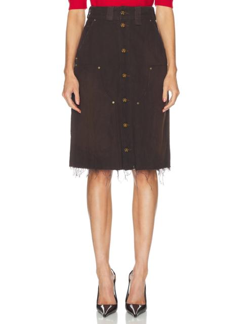 WILLY CHAVARRIA Midi Workwear Skirt