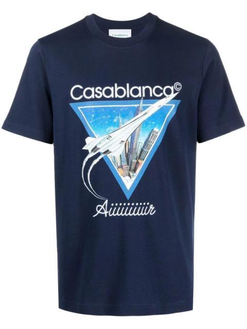 CASABLANCA graphic-print short-sleeved T-shirt