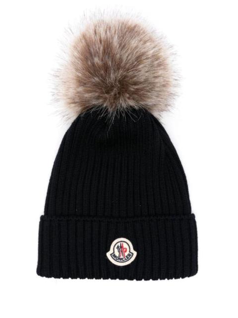 Moncler Hat Wool Yarn "742 Navy"