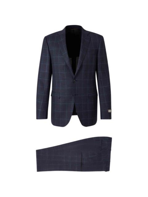 Canali checked suit
