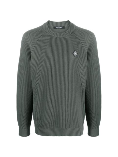 Windermere fisherman's-knit jumper