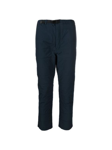 insulated straight-leg trousers