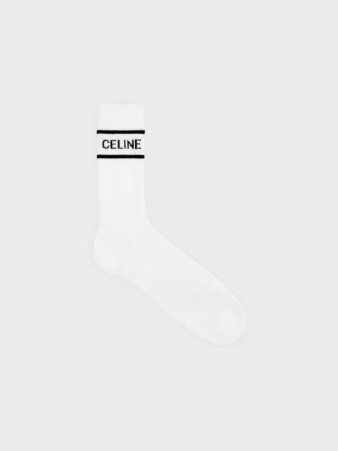 CELINE celine socks in striped cotton