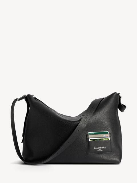 BALENCIAGA Men's Credit Large Messenger Bag in Black
