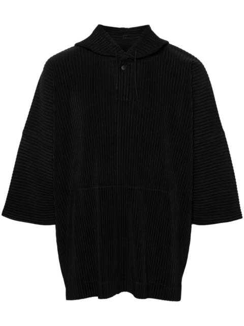 ISSEY MIYAKE Mc June plissé hooded T-shirt