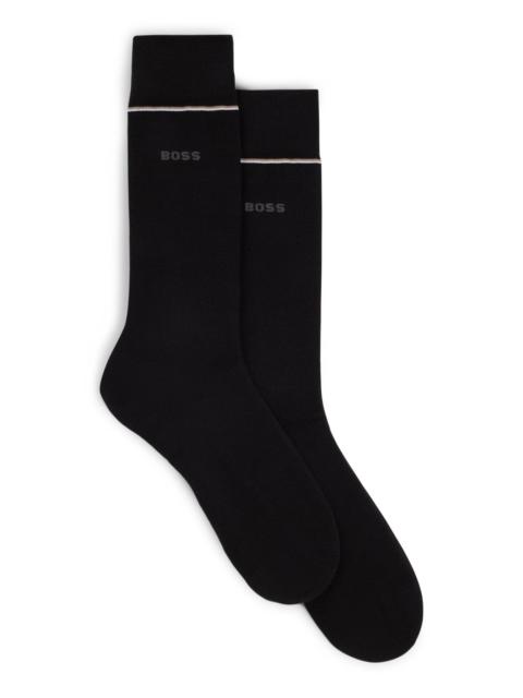 BOSS TWO-PACK OF REGULAR-LENGTH PERFORMANCE-STRETCH SOCKS