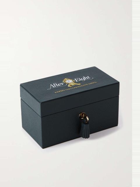 Anya Hindmarch + After Eight printed textured-leather jewelry box