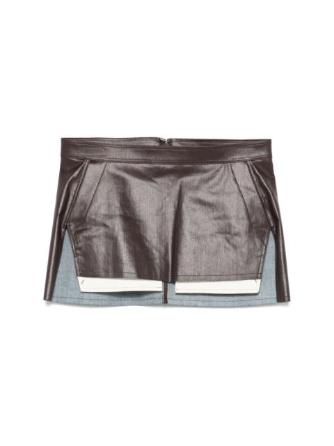 Rick Owens Fog Cutoff mini skirt