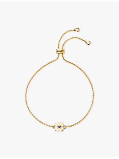 MISSOMA Birthstone 18ct Yellow Gold Vermeil and Citrine Slider Bracelet
