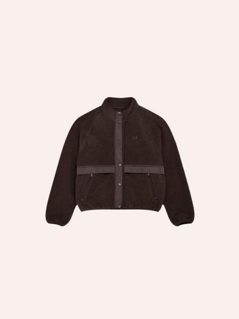 P.E NATION TECHNIQUE JACKET IN COFFEE