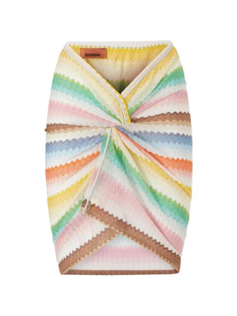 Missoni zigzag wrap skirt