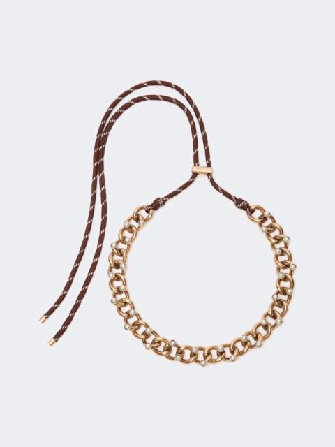 WEEKEND Max Mara OMELIA Chain and rope choker necklace - GOLD