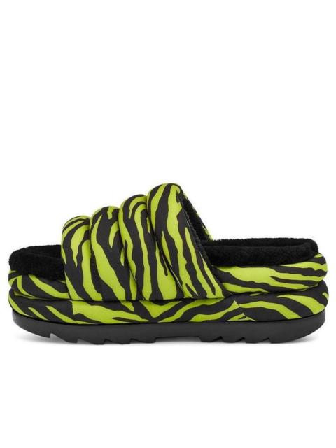 UGG (WMNS) UGG Platform Maxi Slide 'Zebra Print Lime' 1127075-KLM