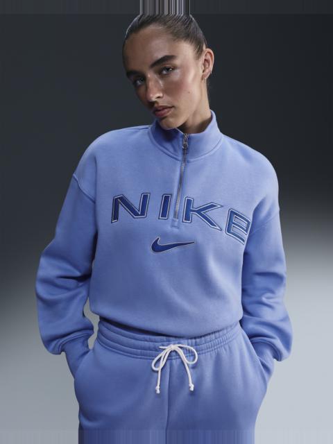 Nike Nike Sportswear Phoenix Fleece Women's Oversized 1/4-Zip Logo Top