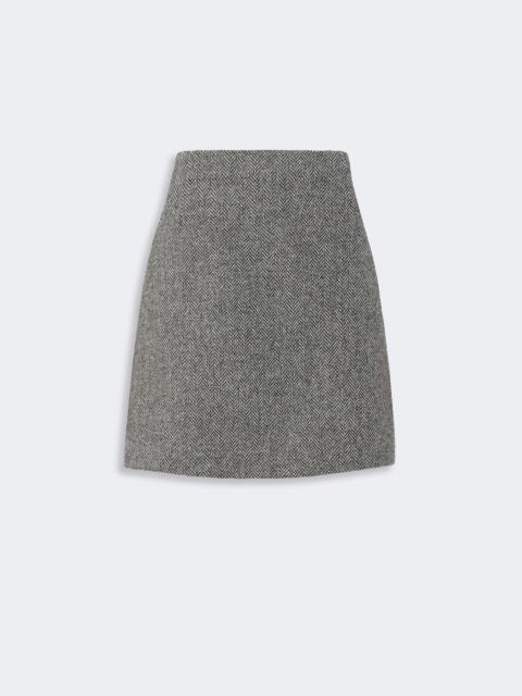 WEEKEND Max Mara FARNESE Wool blend short skirt - DARK GREY