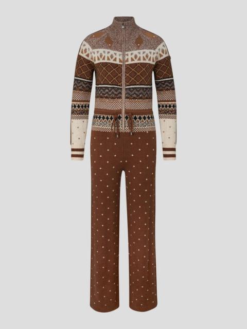 BOGNER Agnetha knitted overalls in Brown