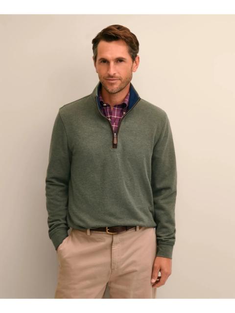 Brooks Brothers Cotton Blend Pique Quarter-Zip