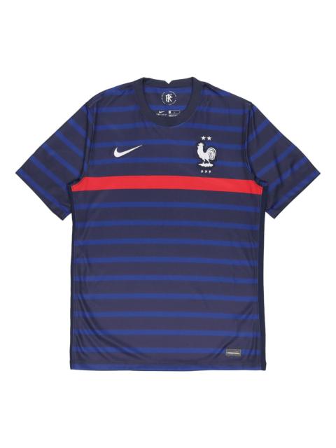 Nike 20-21 Season European Cup Home Fan Edition Casual Sports Training Jersey Short Sleeve Blue CD07