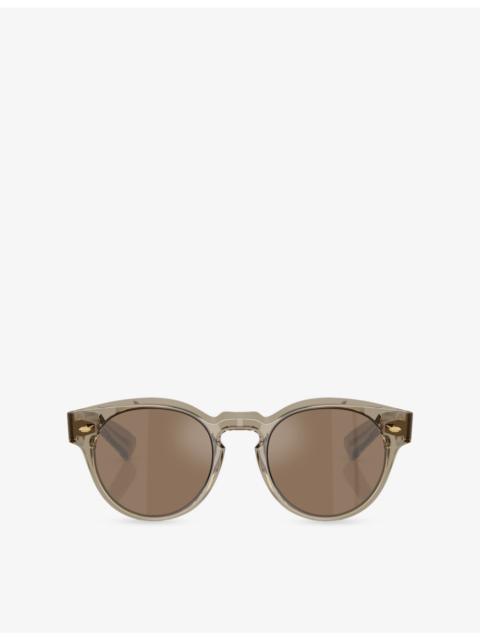 Oliver Peoples OV5571SU Hayton Round-Frame Acetate Sunglasses